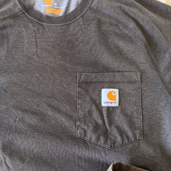 Mens carhartt workwear bundle force 34x32 medium tshirt work pants blue mountain - Picture 2 of 4